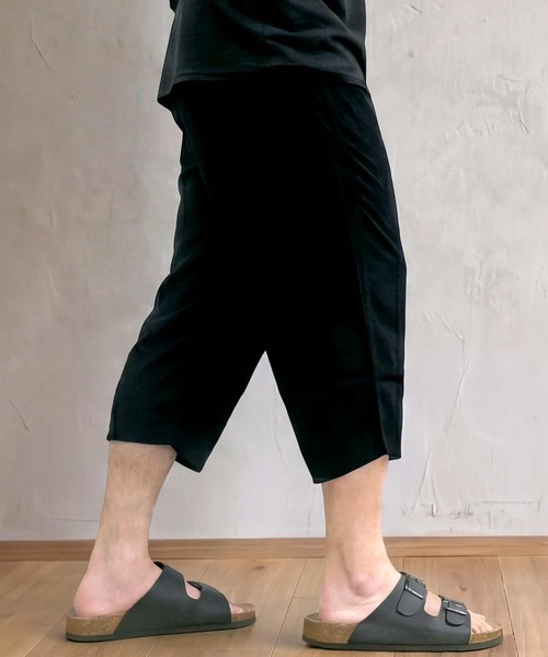 TopIsm(トップイズム)の「レーヨンリーフアロハ柄 無地ステテコ(その他パンツ・メンズ・ブラック系2/ブラック/チャコール/ネイビー/ブラック系1/ブラック系3・M/L/XL)」の7枚目の写真
