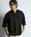 The DUFFER of ST.GEORGE�i�U�_�t�@�[�I�u�Z���g�W���[�W�j�́uLINEN BLEND BAND COLLAR 3Q SHIRT�F�Ȗ��f�� 7���� �o���h�J���[�V���c�i�V���c/�u���E�X�j�v�b�u���b�N