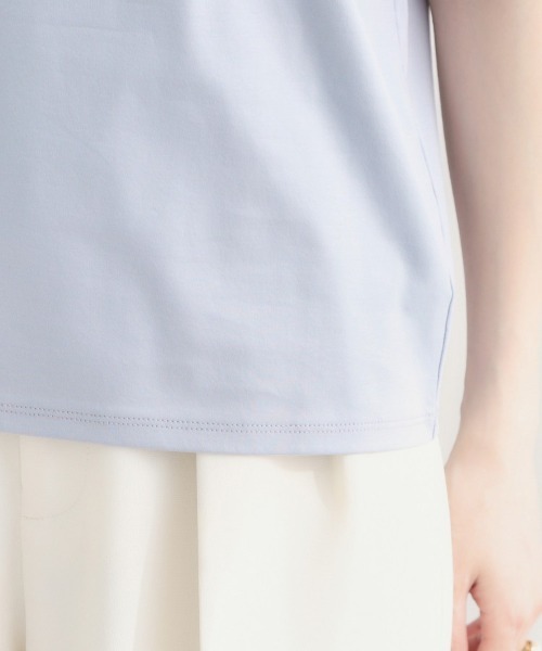 couture brooch（クチュールブローチ）の「【接触冷感・UVカット・洗える】トゥシューズプリントTシャツ（Tシャツ/カットソー・レディース・ピンク系/ライトグレー/オフホワイト/ライトブルー/チャコールグレー・40/42/38/36）」の6枚目の写真