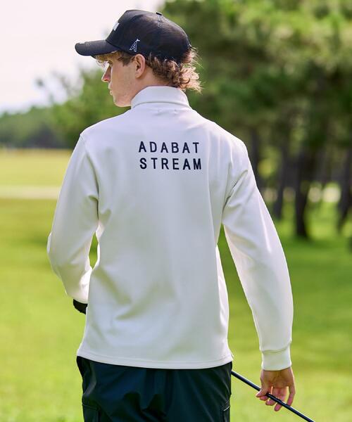 ADABAT STREAM(アダバットストリーム)の「【UVカット】オフタートル バックプリントプルオーバー(Tシャツ/カットソー・メンズ・ブラック/ホワイト・46/48/50/52)」の7枚目の写真
