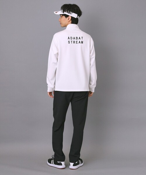 ADABAT STREAM(アダバットストリーム)の「【UVカット】オフタートル バックプリントプルオーバー(Tシャツ/カットソー・メンズ・ブラック/ホワイト・46/48/50/52)」の10枚目の写真