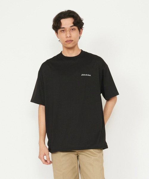 Dickies(ディッキーズ)の「ドローコード リフレクターロゴTシャツ 半袖(Tシャツ/カットソー・メンズ・ブラック/ホワイト・LARGE/X-LARGE/MEDIUM)」の1枚目の写真