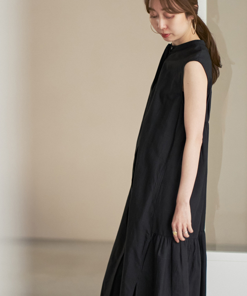 normment(ノーメント)の「【洗える】normment/ノーメント STRIPE STITCH N/S DRESS(ワンピース・レディース・ベージュ/ブラック・FREE)」の16枚目の写真