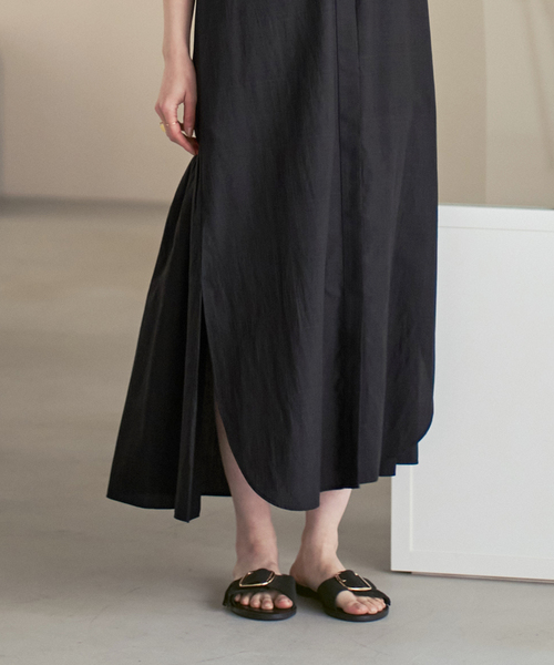 normment(ノーメント)の「【洗える】normment/ノーメント STRIPE STITCH N/S DRESS(ワンピース・レディース・ベージュ/ブラック・FREE)」の17枚目の写真