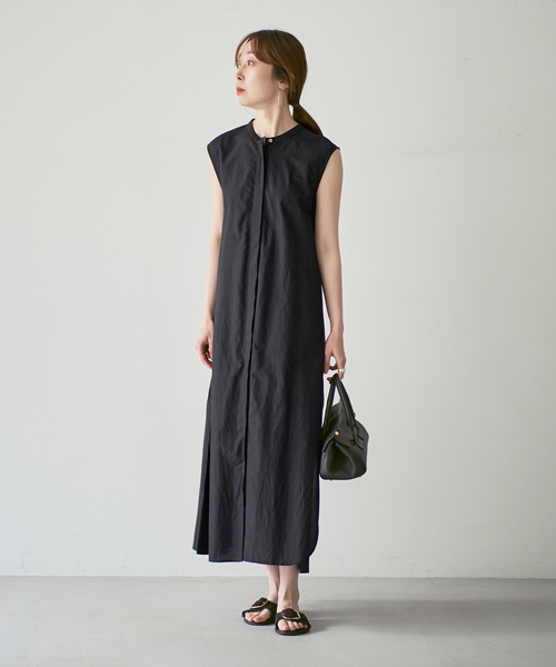 normment(ノーメント)の「【洗える】normment/ノーメント STRIPE STITCH N/S DRESS(ワンピース・レディース・ベージュ/ブラック・FREE)」の18枚目の写真