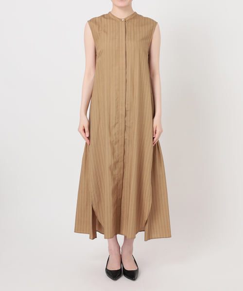 normment(ノーメント)の「【洗える】normment/ノーメント STRIPE STITCH N/S DRESS(ワンピース・レディース・ベージュ/ブラック・FREE)」の12枚目の写真