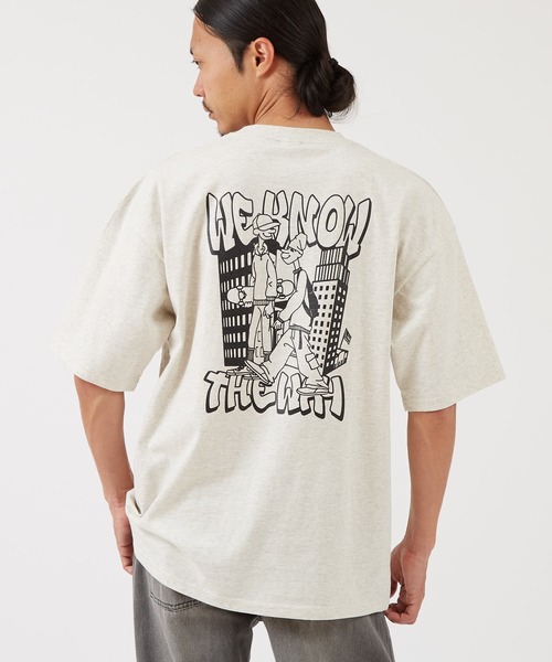 SIDEWAY STANCE(サイドウェイスタンス)の「【SIDEWAY STANCE】スケータープリント 半袖Tシャツ(Tシャツ/カットソー・メンズ・ブラック/オートミール/ホワイト・LARGE/MEDIUM/X-LARGE/SMALL)」の3枚目の写真