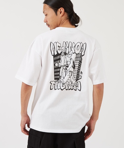 SIDEWAY STANCE(サイドウェイスタンス)の「【SIDEWAY STANCE】スケータープリント 半袖Tシャツ(Tシャツ/カットソー・メンズ・ブラック/オートミール/ホワイト・LARGE/MEDIUM/X-LARGE/SMALL)」の2枚目の写真
