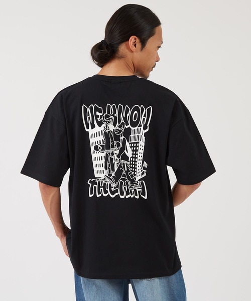 SIDEWAY STANCE(サイドウェイスタンス)の「【SIDEWAY STANCE】スケータープリント 半袖Tシャツ(Tシャツ/カットソー・メンズ・ブラック/オートミール/ホワイト・LARGE/MEDIUM/X-LARGE/SMALL)」の4枚目の写真