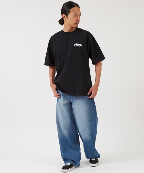 SIDEWAY STANCE(サイドウェイスタンス)の「【SIDEWAY STANCE】スケータープリント 半袖Tシャツ(Tシャツ/カットソー・メンズ・ブラック/オートミール/ホワイト・LARGE/MEDIUM/X-LARGE/SMALL)」の6枚目の写真