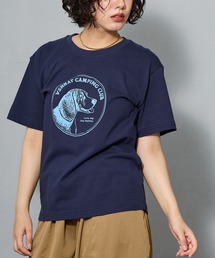 ヴィンテージライク ドッググラフィック クルーネックTシャツ