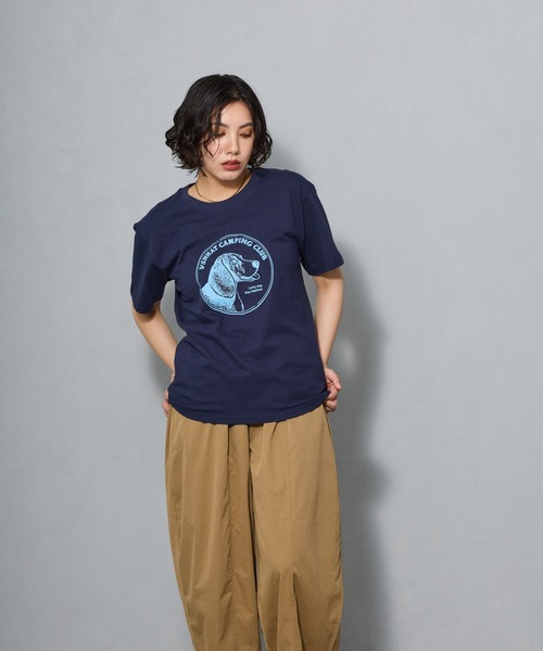 aremoi(アレモイ)の「ヴィンテージライク ドッググラフィック クルーネックTシャツ(Tシャツ/カットソー・レディース・ネイビー・SMALL/MEDIUM/LARGE)」の10枚目の写真