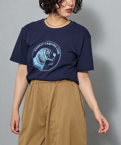 aremoi(アレモイ)の「ヴィンテージライク ドッググラフィック クルーネックTシャツ(Tシャツ/カットソー・レディース・ネイビー・SMALL/MEDIUM/LARGE)」の17枚目の写真