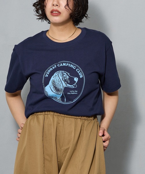 aremoi(アレモイ)の「ヴィンテージライク ドッググラフィック クルーネックTシャツ(Tシャツ/カットソー・レディース・ネイビー・SMALL/MEDIUM/LARGE)」の18枚目の写真