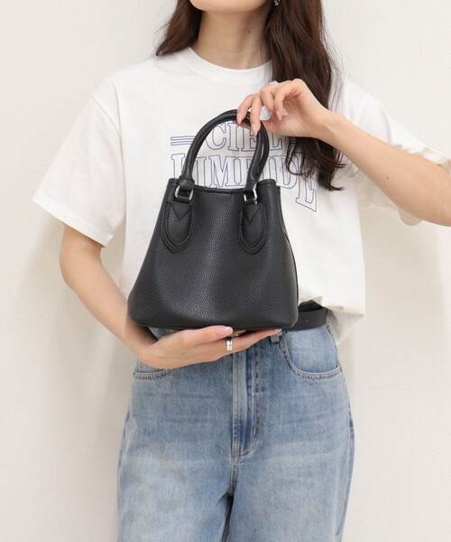 fredy emue(フレディエミュ)の「2wayシボフェイクレザートートバッグ(トートバッグ・レディース・ブラウン/ブラック・FREE)」の16枚目の写真
