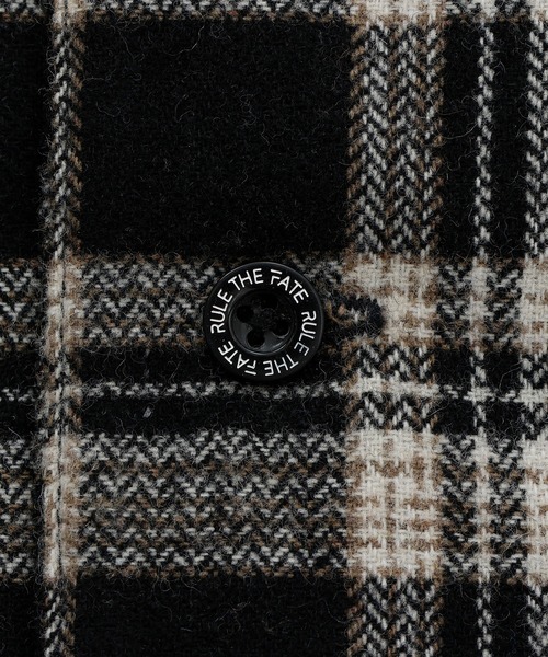 RULE THE FATE(ルールザフェイト)の「RTF OVERSIZE CHECK SHIRT/オーバーサイズチェックシャツ(シャツ/ブラウス・メンズ・ブラック・0/1/2)」の3枚目の写真