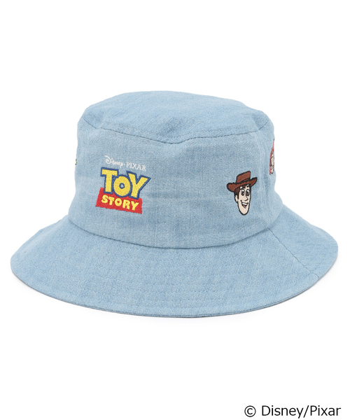 petit main(プティマイン)の「【Disney/Pixar】TOY STORY / 刺しゅうハット(ハット・キッズ・オフホワイト/サックスブルー・50cm/54cm/52cm)」の2枚目の写真