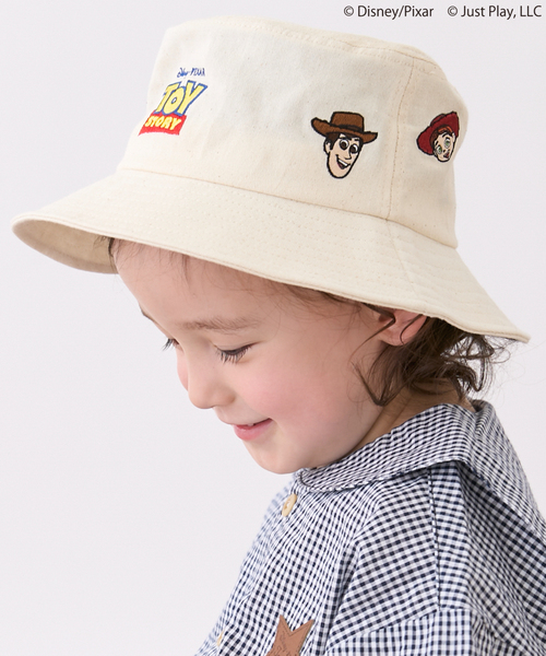 petit main(プティマイン)の「【Disney/Pixar】TOY STORY / 刺しゅうハット(ハット・キッズ・オフホワイト/サックスブルー・50cm/54cm/52cm)」の3枚目の写真