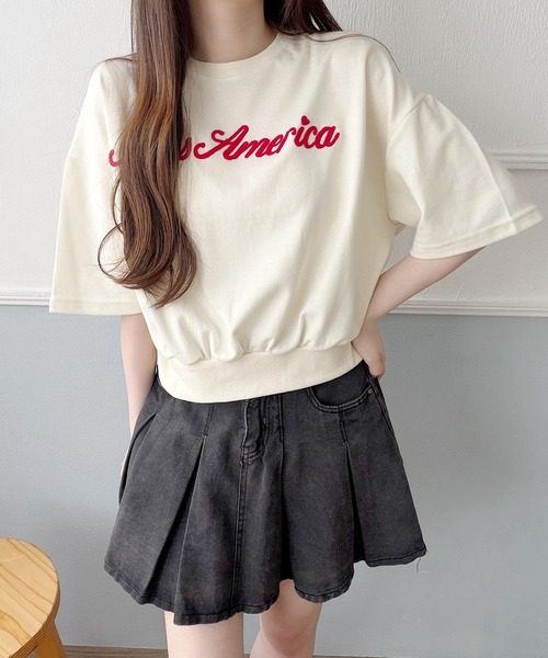 Nana(ナナ)の「ロゴスウェットTシャツ(Tシャツ/カットソー・レディース・アイボリー・FREE)」の8枚目の写真