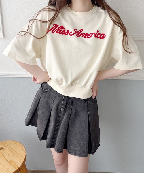 Nana(ナナ)の「ロゴスウェットTシャツ(Tシャツ/カットソー・レディース・アイボリー・FREE)」の10枚目の写真