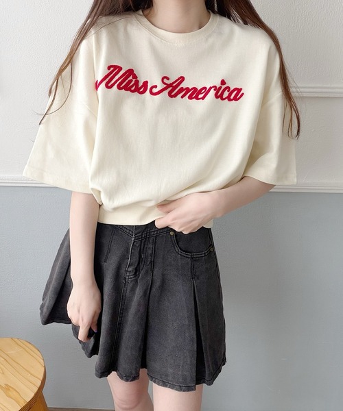 Nana(ナナ)の「ロゴスウェットTシャツ(Tシャツ/カットソー・レディース・アイボリー・FREE)」の11枚目の写真