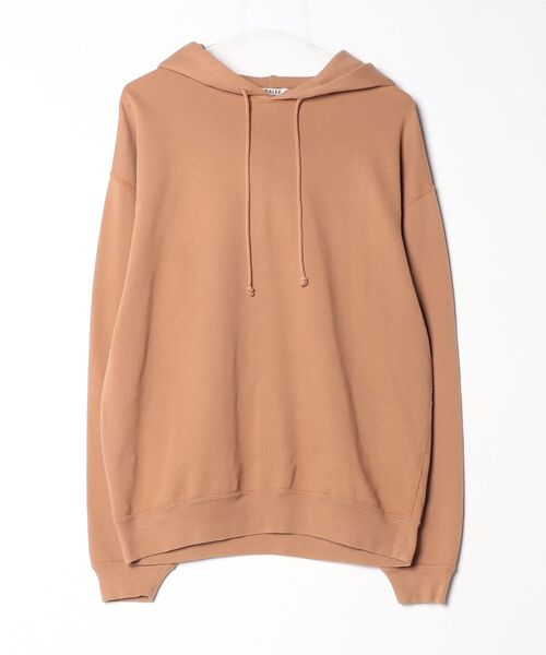 AURALEE オーラリー 20AW ダブルクロスパファーパーカー ブラウン ブランド古着】SUPER SOFT HEAVY SWEAT P/O PARKA プルオーバー