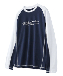 RAIMENT（レイメント）の「エッセンシャルオードランプラグランロングスリーブ_ネイビー（Tシャツ/カットソー）」