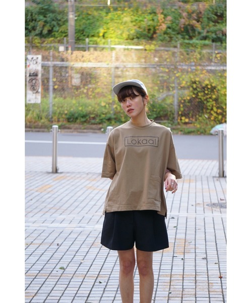 Lafayette(ラファイエット)の「タヌキ【TANNUKI】- 半袖Tシャツ【TANNUKI Lokaal Big T Dark Beige 123TA36】(Tシャツ/カットソー・メンズ・ベージュ・S)」の6枚目の写真