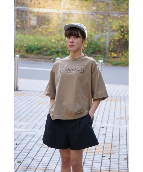 Lafayette(ラファイエット)の「タヌキ【TANNUKI】- 半袖Tシャツ【TANNUKI Lokaal Big T Dark Beige 123TA36】(Tシャツ/カットソー・メンズ・ベージュ・S)」の4枚目の写真