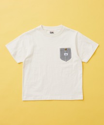 Lee（リー）の「Lee/リー【110-150cm】キッズ デニムポケットTシャツ（Tシャツ/カットソー）」