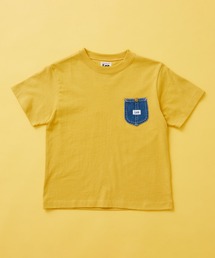 Lee（リー）の「Lee/リー【110-150cm】キッズ デニムポケットTシャツ（Tシャツ/カットソー）」
