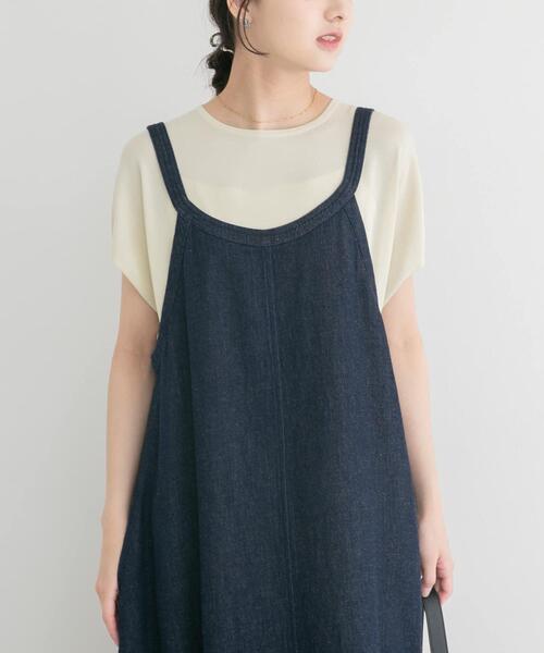 ITEMS URBANRESEARCH(アイテムズ アーバンリサーチ)の「『洗濯可』ビッグノースリーブニット(ニット/セーター・レディース・ブルー系その他/ブラック/オフホワイト/ブラウン・FREE)」の5枚目の写真