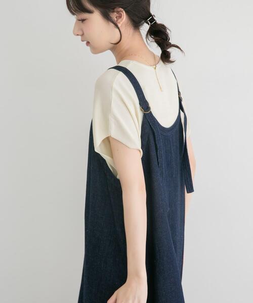 ITEMS URBANRESEARCH(アイテムズ アーバンリサーチ)の「『洗濯可』ビッグノースリーブニット(ニット/セーター・レディース・ブルー系その他/ブラック/オフホワイト/ブラウン・FREE)」の6枚目の写真