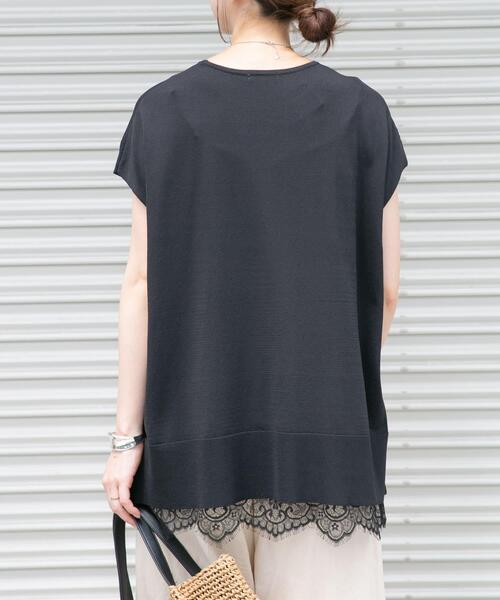 ITEMS URBANRESEARCH(アイテムズ アーバンリサーチ)の「『洗濯可』ビッグノースリーブニット(ニット/セーター・レディース・ブルー系その他/ブラック/オフホワイト/ブラウン・FREE)」の13枚目の写真