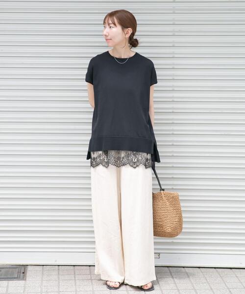 ITEMS URBANRESEARCH(アイテムズ アーバンリサーチ)の「『洗濯可』ビッグノースリーブニット(ニット/セーター・レディース・ブルー系その他/ブラック/オフホワイト/ブラウン・FREE)」の14枚目の写真