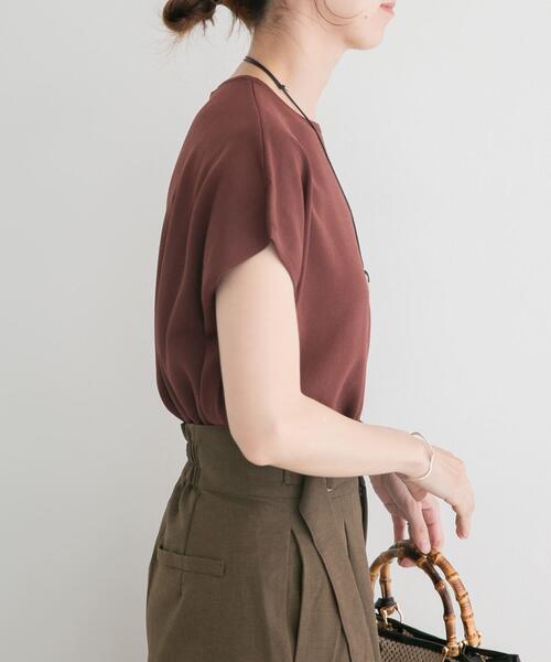 ITEMS URBANRESEARCH(アイテムズ アーバンリサーチ)の「『洗濯可』ビッグノースリーブニット(ニット/セーター・レディース・ブルー系その他/ブラック/オフホワイト/ブラウン・FREE)」の18枚目の写真