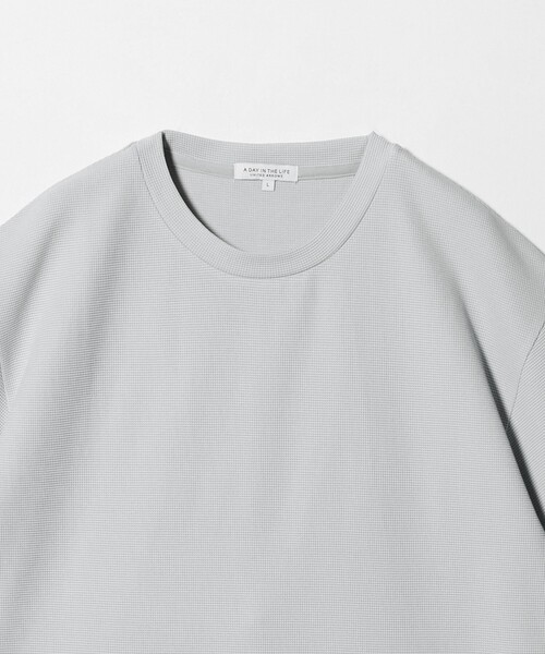 A DAY IN THE LIFE UNITED ARROWS(アデイインザライフユナイテッドアローズ)の「シルケット パールニット リラックス カットソー<A DAY IN THE LIFE>(Tシャツ/カットソー・メンズ・ブラウン系/ライトグレー/ネイビー・L/M)」の8枚目の写真