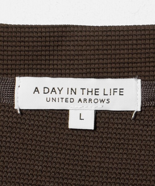 A DAY IN THE LIFE UNITED ARROWS(アデイインザライフユナイテッドアローズ)の「シルケット パールニット リラックス カットソー<A DAY IN THE LIFE>(Tシャツ/カットソー・メンズ・ブラウン系/ライトグレー/ネイビー・L/M)」の12枚目の写真