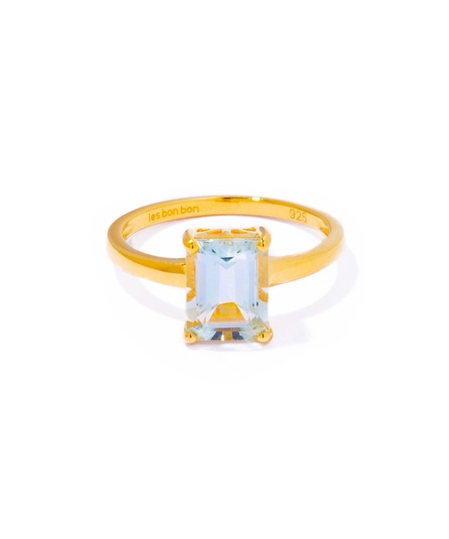les bonbon(ルボンボン)の「【les bon bon】recto ring/レクトリング BOB987/BOB988/BOB989(リング・レディース・ホワイト/ブラック/グリーン・9/11/13/15 )」の3枚目の写真