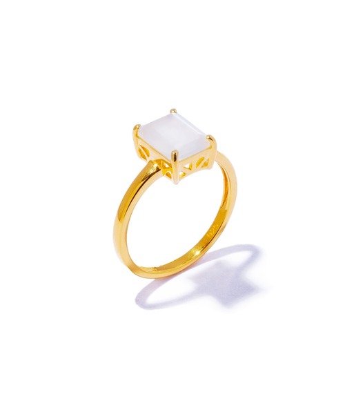 les bonbon(ルボンボン)の「【les bon bon】recto ring/レクトリング BOB987/BOB988/BOB989(リング・レディース・ホワイト/ブラック/グリーン・9/11/13/15 )」の5枚目の写真