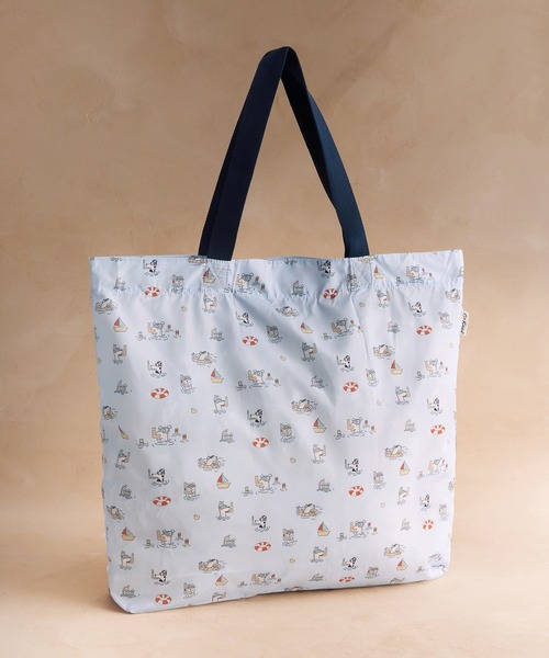 Cath Kidston(キャスキッドソン)の「ラージ フォルダウェイ トートバッグ Snorkel Stanley(エコバッグ/サブバッグ・レディース・ブルー・FREE)」の1枚目の写真