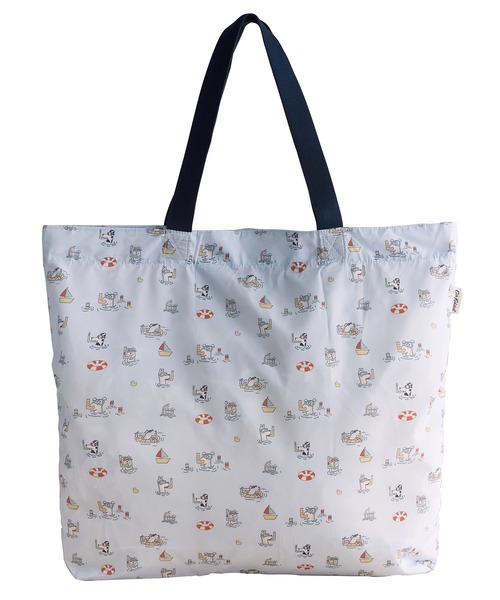 Cath Kidston(キャスキッドソン)の「ラージ フォルダウェイ トートバッグ Snorkel Stanley(エコバッグ/サブバッグ・レディース・ブルー・FREE)」の5枚目の写真
