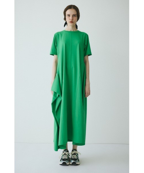 HeRIN.CYE(ヘリンドットサイ)の「Deformation flare cut onepiece / ディフォメーションフレアーカットワンピース(ワンピース・レディース・グリーン/ホワイト/ブラック・FREE)」の5枚目の写真