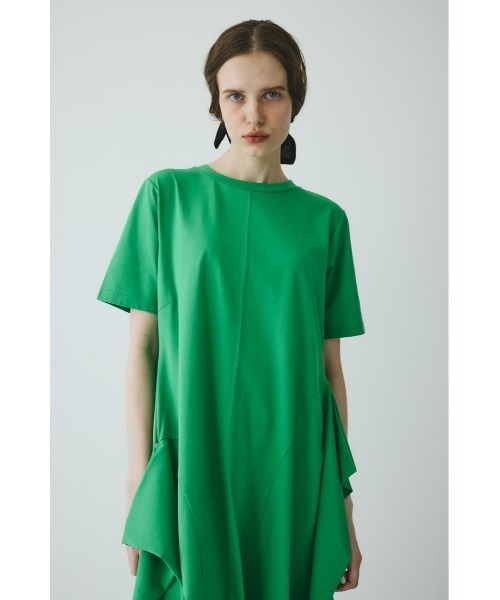 HeRIN.CYE(ヘリンドットサイ)の「Deformation flare cut onepiece / ディフォメーションフレアーカットワンピース(ワンピース・レディース・グリーン/ホワイト/ブラック・FREE)」の10枚目の写真