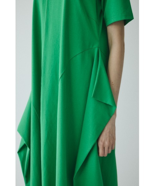 HeRIN.CYE(ヘリンドットサイ)の「Deformation flare cut onepiece / ディフォメーションフレアーカットワンピース(ワンピース・レディース・グリーン/ホワイト/ブラック・FREE)」の14枚目の写真