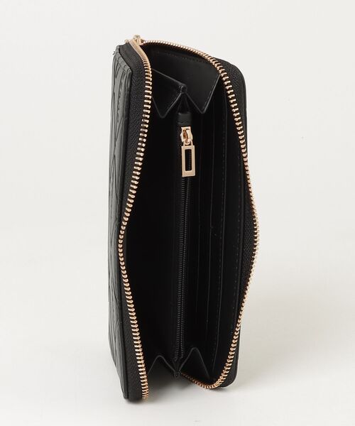 Guess(ゲス)の「CELESTIA Medium Zip Around 財布 長財布(財布・レディース・ピンク/ブラック・ONE SIZE)」の4枚目の写真