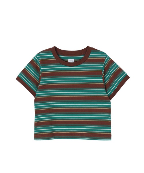 Ungrid(アングリッド)の「マルチボーダーコンパクトTee(Tシャツ/カットソー・レディース・ブラウン/レッド/ブルー・FREE)」の15枚目の写真