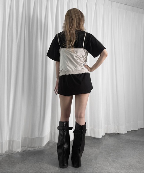 jiasecond.(ジアセカンド)の「【jiasecond.】オーバーロゴデザインT / トップス カットソー Tシャツ オーバー 半袖 ホワイト チャコール ブラック ZOZOTOWN限定(Tシャツ/カットソー・レディース・ブラック/ホワイト/チャコールグレー・FREE)」の10枚目の写真