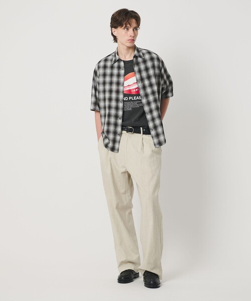 BEAUTY&YOUTH UNITED ARROWS（ビューティーアンドユースユナイテッドアローズ）の「ボイル オンブレ チェック レギュラーカラー シャツ GRANDE型（シャツ/ブラウス・メンズ・ダークグレー/シャーベット・S/M/XL/L）」の5枚目の写真