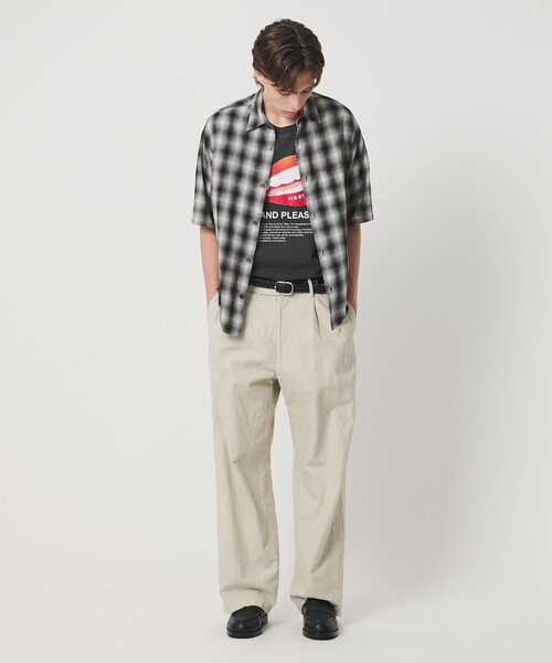 BEAUTY&YOUTH UNITED ARROWS（ビューティーアンドユースユナイテッドアローズ）の「ボイル オンブレ チェック レギュラーカラー シャツ GRANDE型（シャツ/ブラウス・メンズ・ダークグレー/シャーベット・S/M/XL/L）」の6枚目の写真